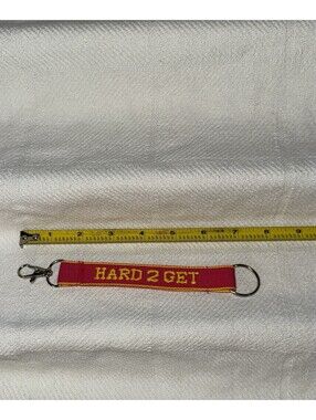 🩷 Lanyard Keychain Ring & Lobster Claw - Embroidered  {  Hard 2 Get  }